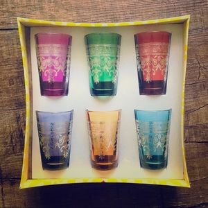 Authentic Imported Moroccan Tea Cup Glasses